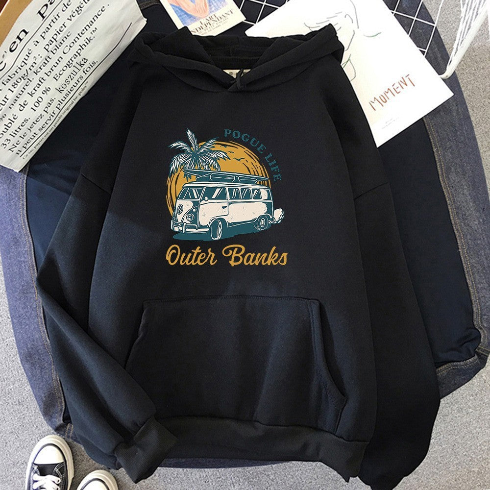 Oversized Hoodie Unisex Cozy Pullover Polyester Casual Relaxed Fit