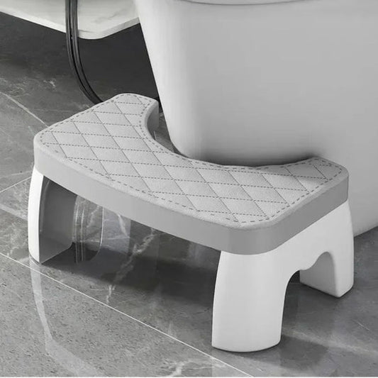 Toilet Stool with Grip Surface and Compact Design for Better Posture