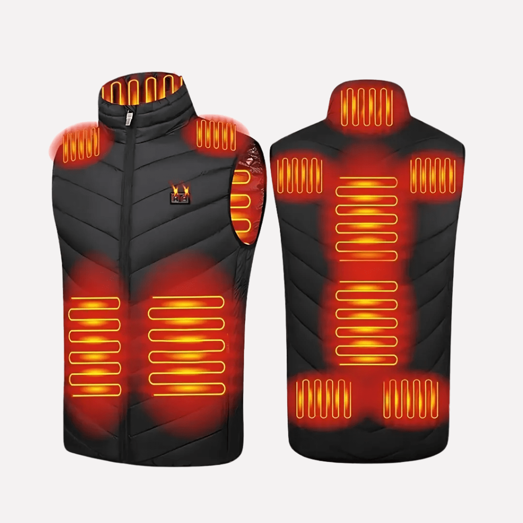 Heated Jacket For Men With Rechargeable Battery And Adjustable Heat