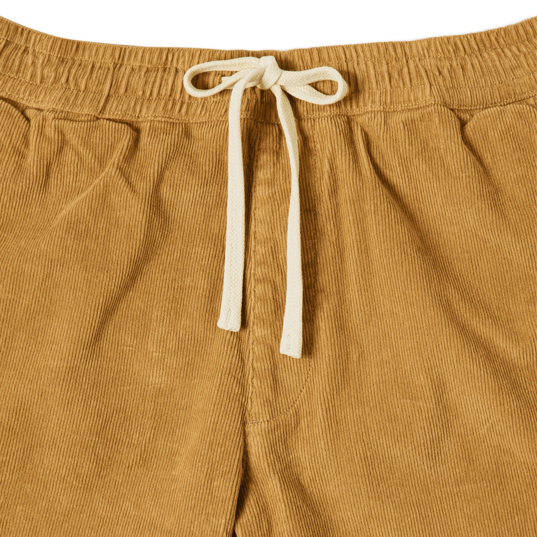 Corduroy Easy pant British Khaki close up front