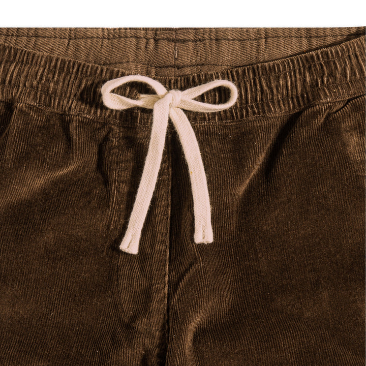 Corduroy Easy Pant Cocoa close up front