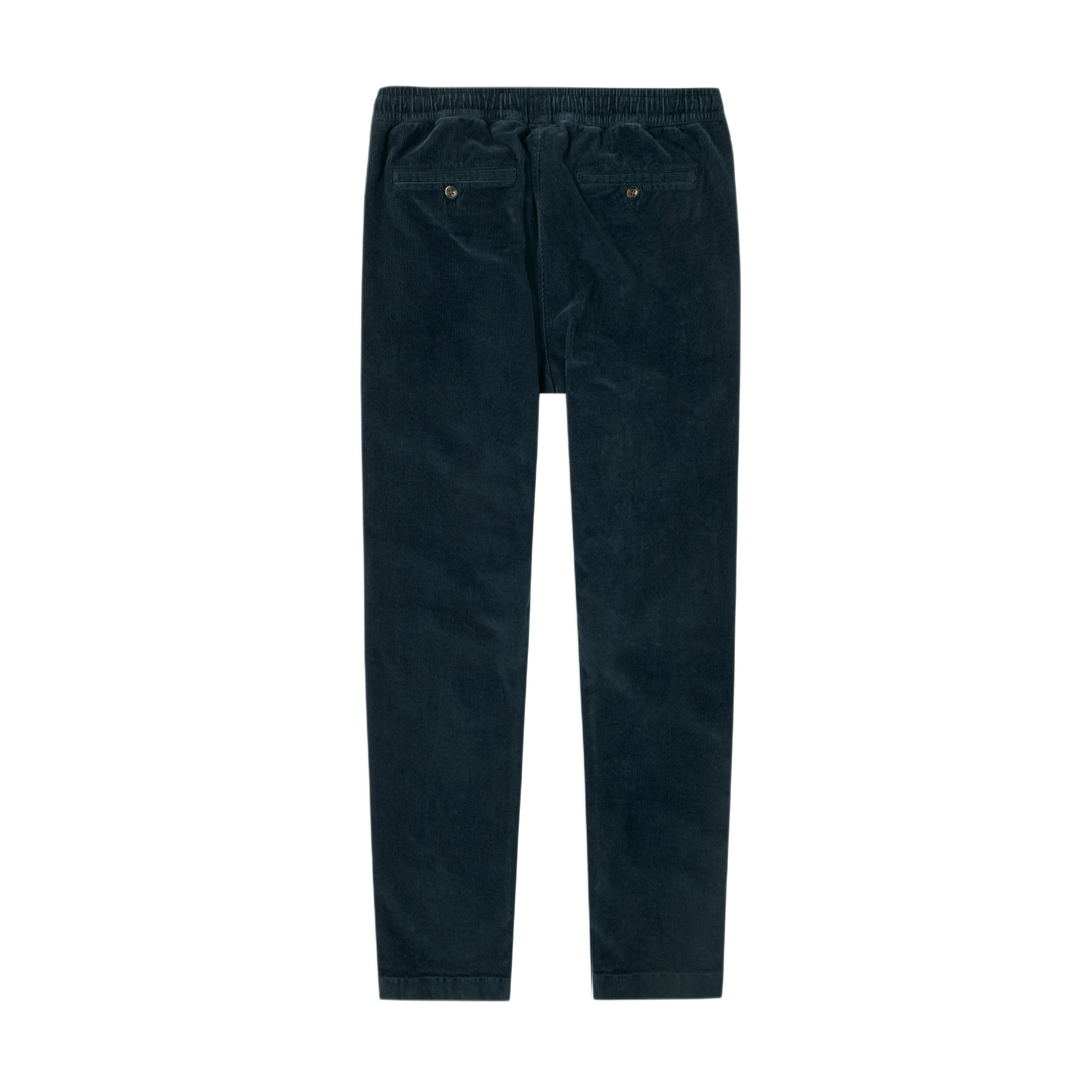 Corduroy Easy Pant Navy back flat