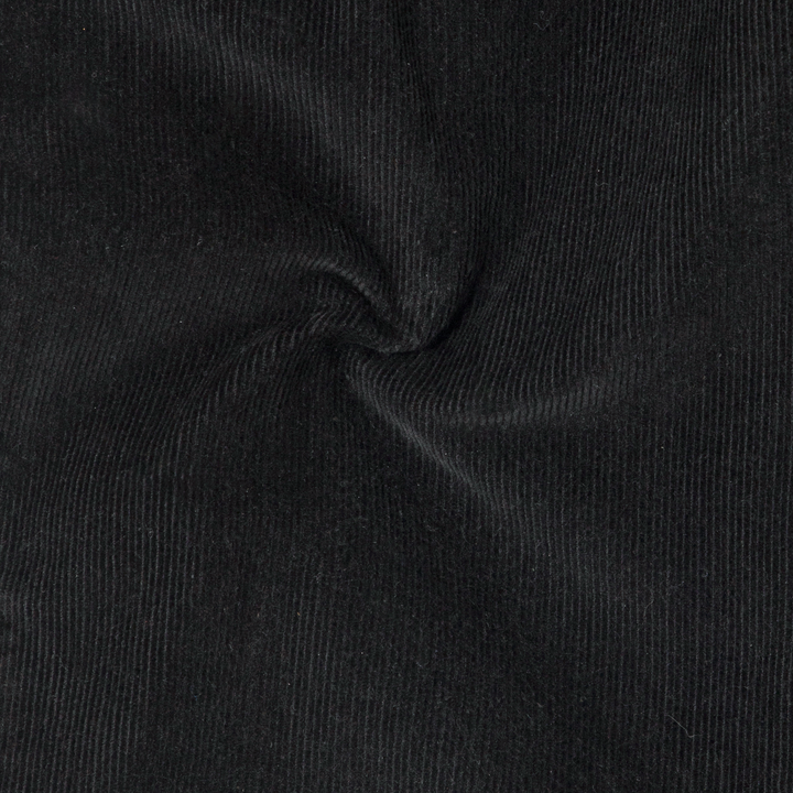 Corduroy Easy Pant Black close up fabric