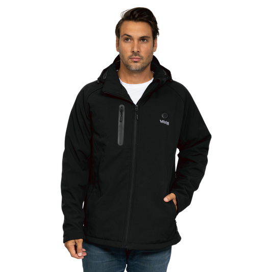 Men's Heated Coat With Rechargeable Battery 130°F Heat For Extreme Cold Weather