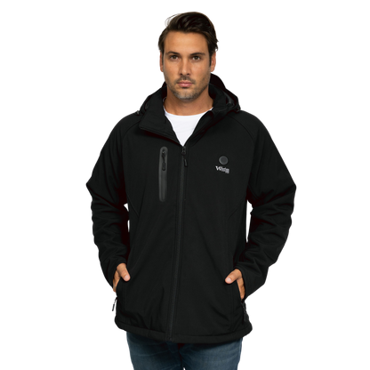 Men's Heated Coat With Rechargeable Battery 130°F Heat For Extreme Cold Weather
