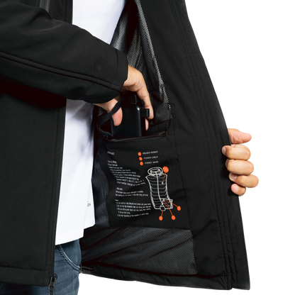 Men's Heated Coat With Rechargeable Battery 130°F Heat For Extreme Cold Weather