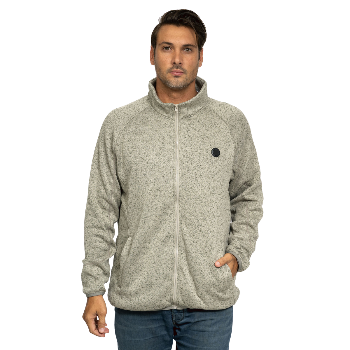 Heated Fleece Jacket For Men, Ultra-Soft, Breathable, Rechargeable, 3 Heat Settings