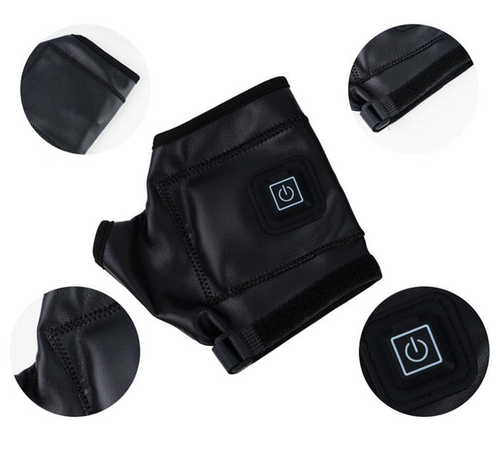 Rechargeable Heated Fingerless Gloves For Cycling, Outdoor Sports, Cold Weather