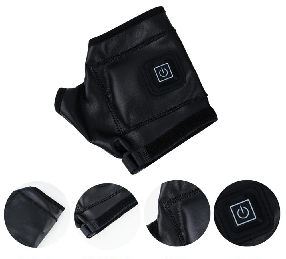 Rechargeable Heated Fingerless Gloves For Cycling, Outdoor Sports, Cold Weather