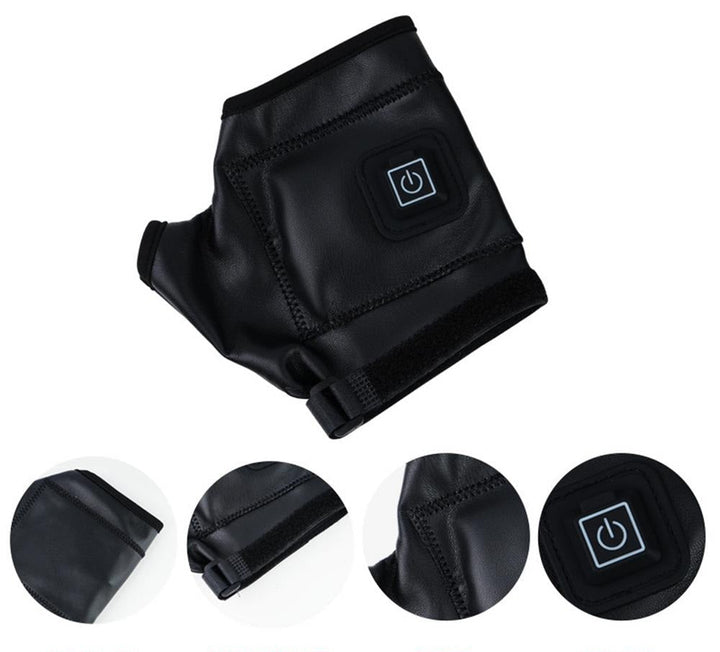 Rechargeable Heated Fingerless Gloves For Cycling, Outdoor Sports, Cold Weather