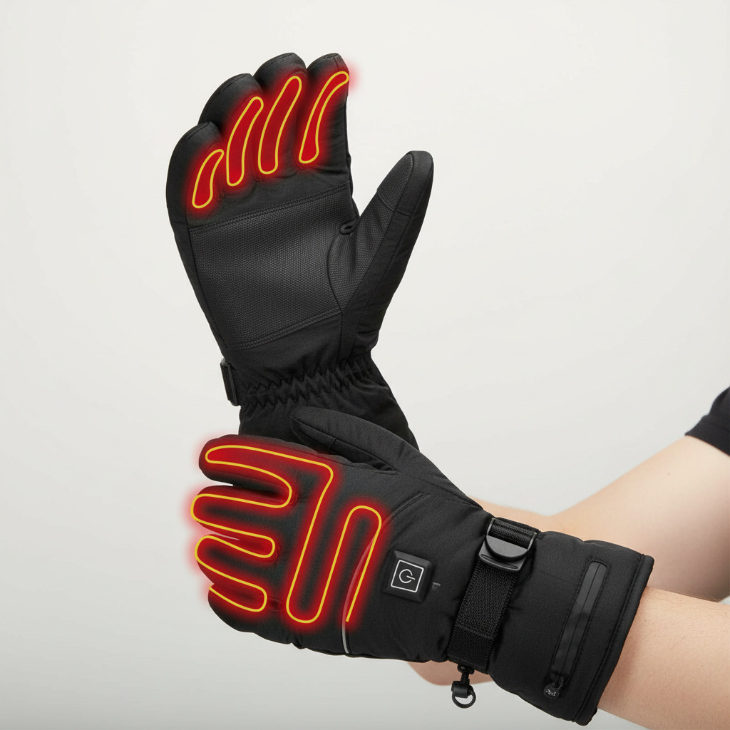 Electric Heated Gloves With Rechargeable Battery For Cold Weather