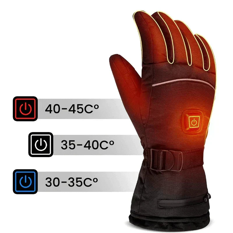 Electric Heated Gloves With Rechargeable Battery For Cold Weather