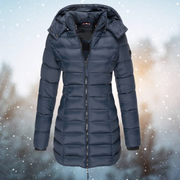 Puffer Coat Long-Length Hooded Quilted Winter Insulated Outerwear