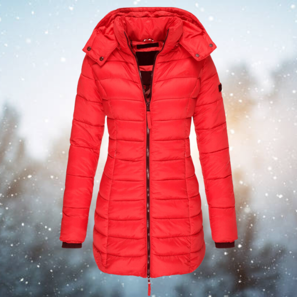 Puffer Coat Long-Length Hooded Quilted Winter Insulated Outerwear