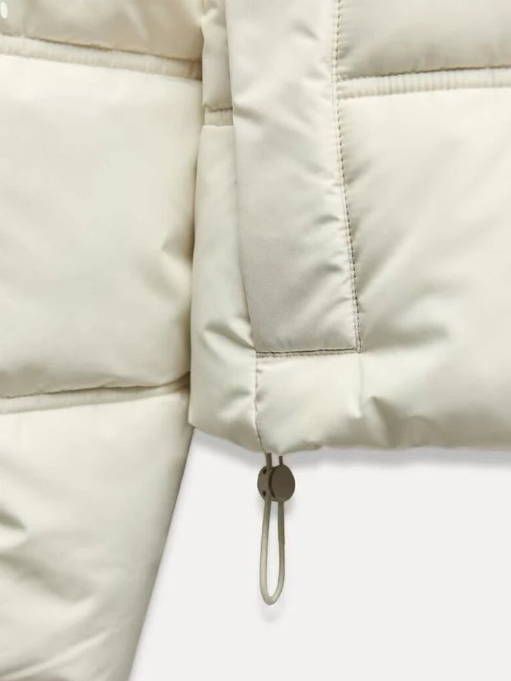 Puffer Jacket Quilted Hooded Winter Coat With Insulated Warmth