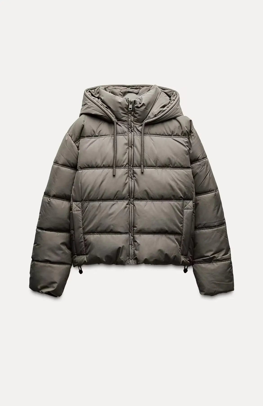 Puffer Jacket Quilted Hooded Winter Coat With Insulated Warmth