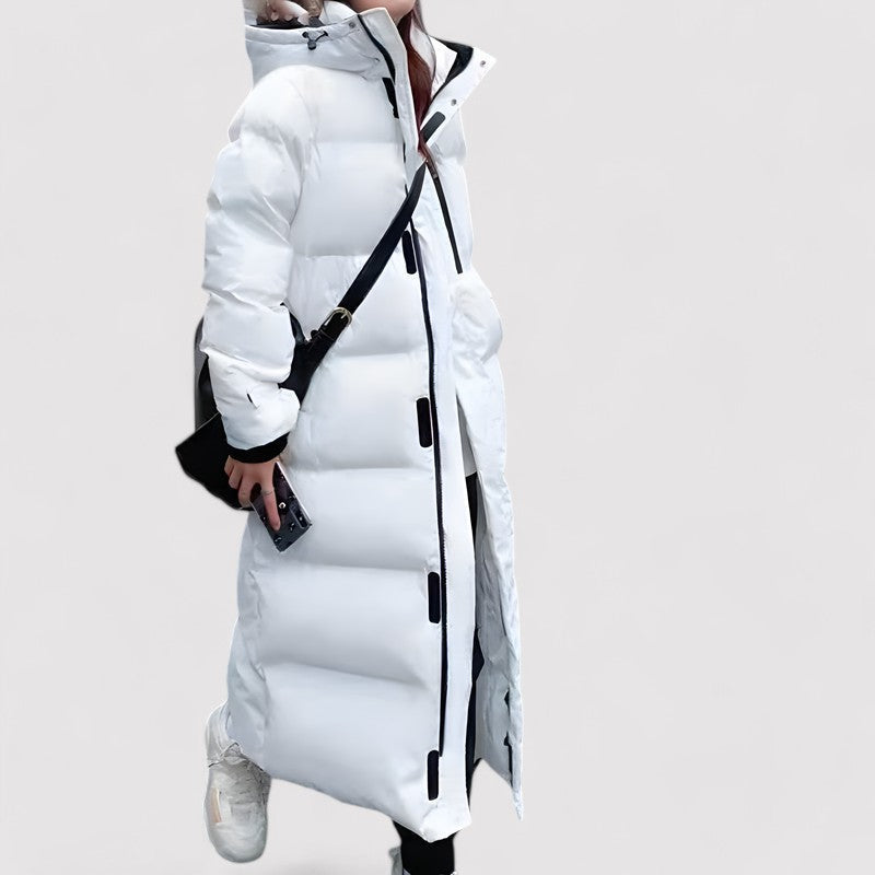 Puffer Coat Full-Length Waterproof Winter Insulated Hooded Cold Weather Outerwear