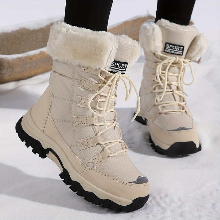 Snow Boots For Women With Faux Fur Lining And Anti Slip Sole