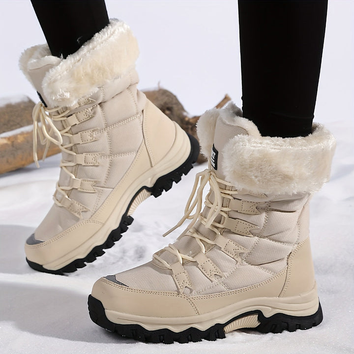 Snow Boots For Women With Faux Fur Lining And Anti Slip Sole