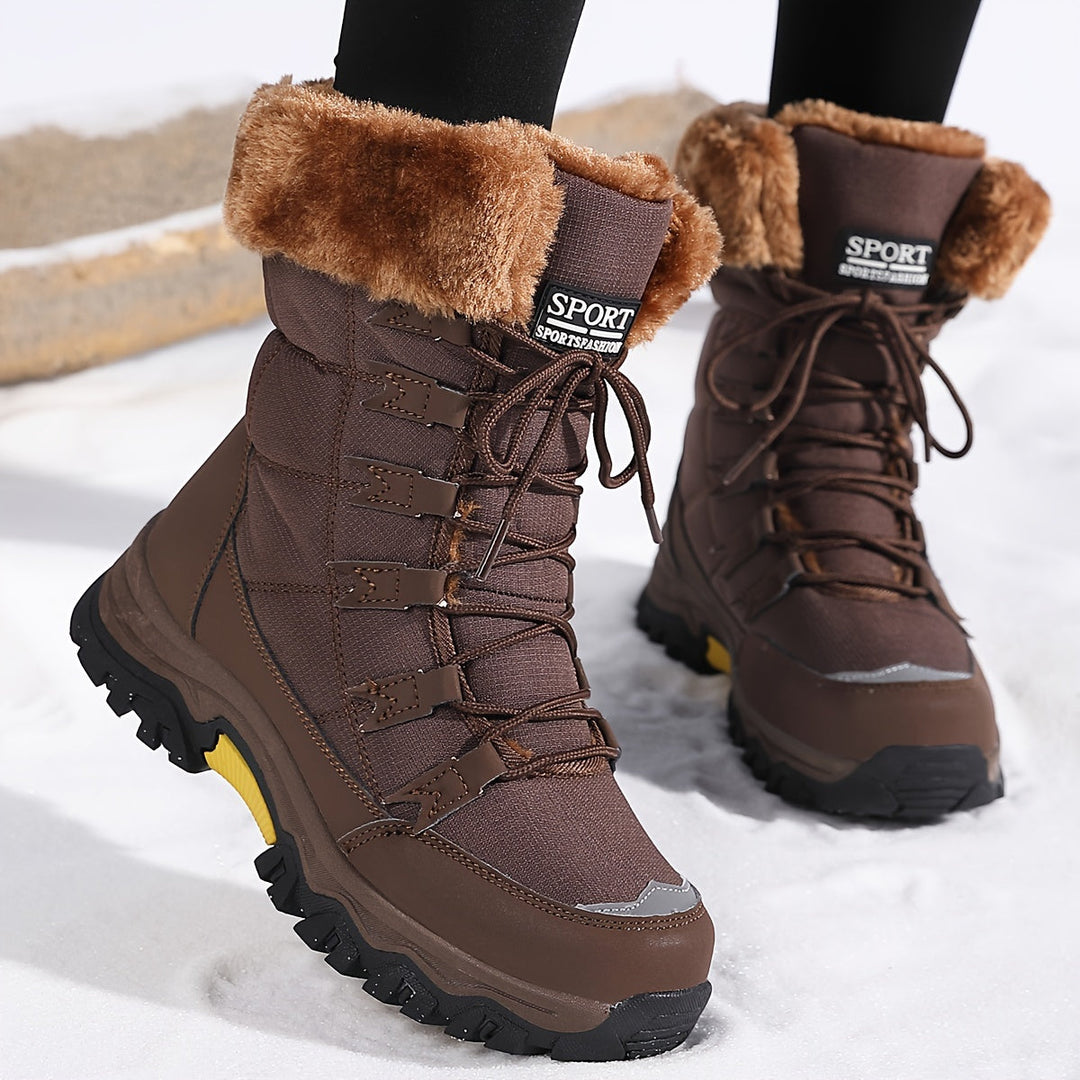 Snow Boots For Women With Faux Fur Lining And Anti Slip Sole