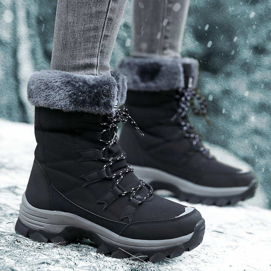 Snow Boots For Women With Faux Fur Lining And Anti Slip Sole