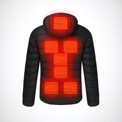 Heated Winter Jacket Outdoor Warming Layer For Cold Weather Activities
