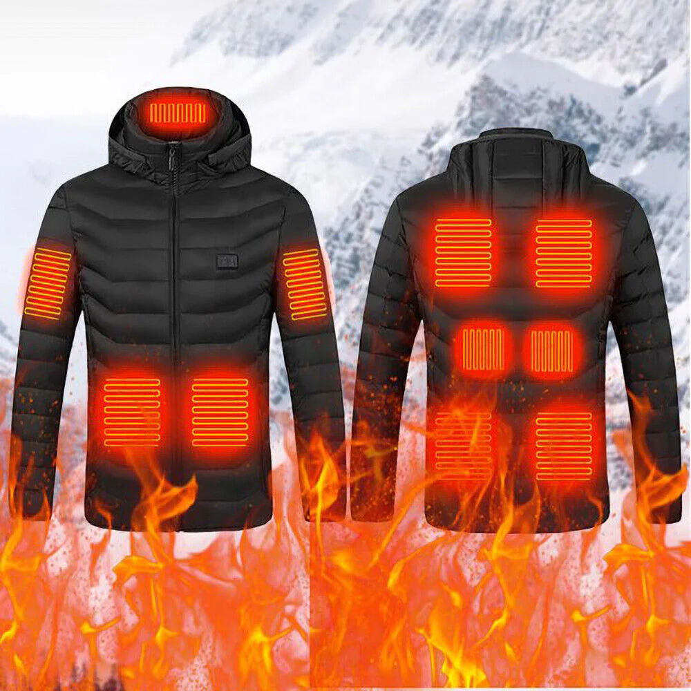 Heated Winter Jacket Outdoor Warming Layer For Cold Weather Activities