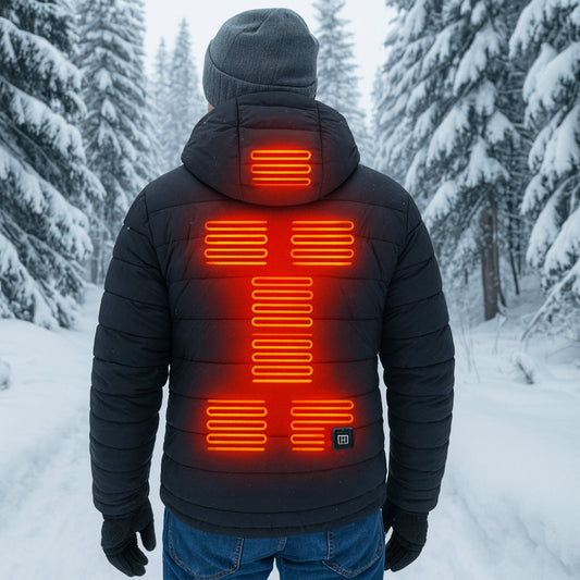 Heated Winter Jacket Outdoor Warming Layer For Cold Weather Activities
