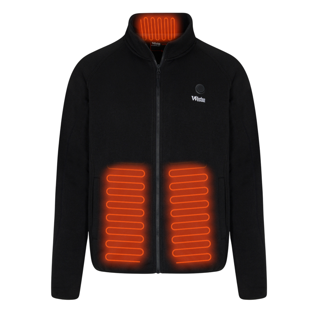Heated Fleece Jacket For Women With Ultra-Soft Breathable Fabric And Rechargeable Battery