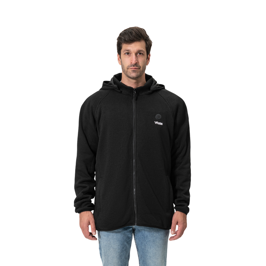 Heated Fleece Jacket For Men, Ultra-Soft, Breathable, Rechargeable, 3 Heat Settings