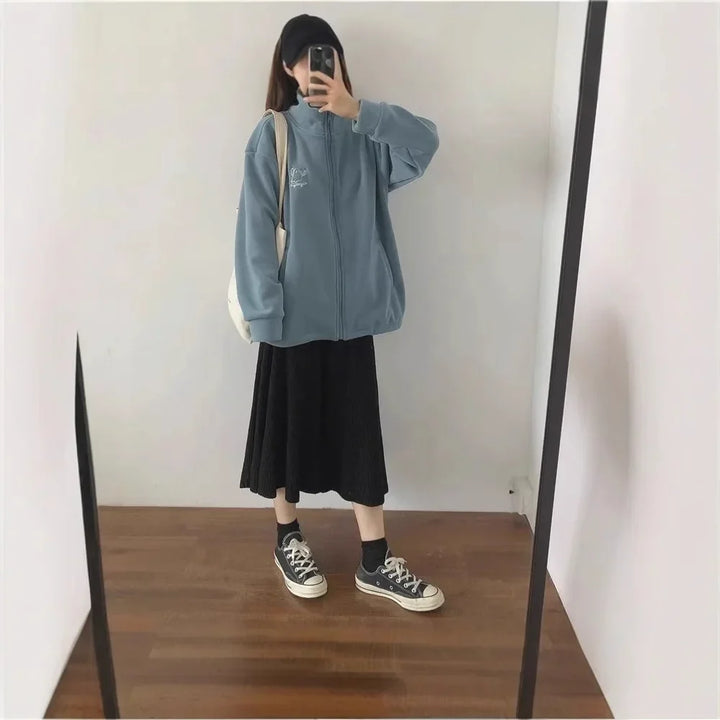 Embroidered Fleece Knit Women&