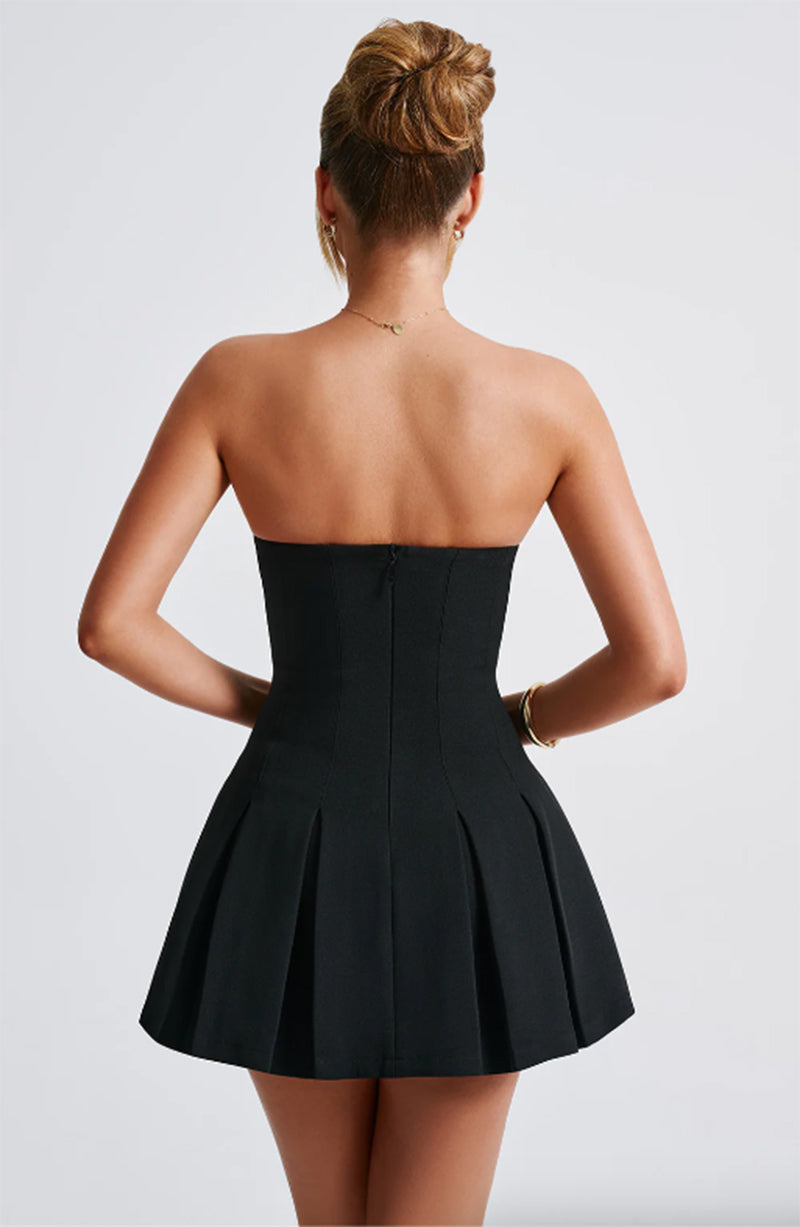 ANNA MINI DRESS - MIDNIGHT BLACK