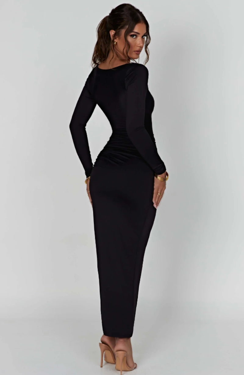 AMARA MAXI DRESS - MIDNIGHT BLACK