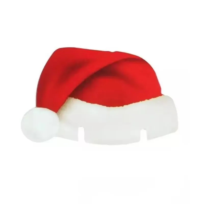 Wine Glass Santa Hat Card Set 10-Piece For Christmas Parties