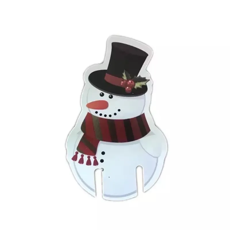Wine Glass Santa Hat Card Set 10-Piece For Christmas Parties