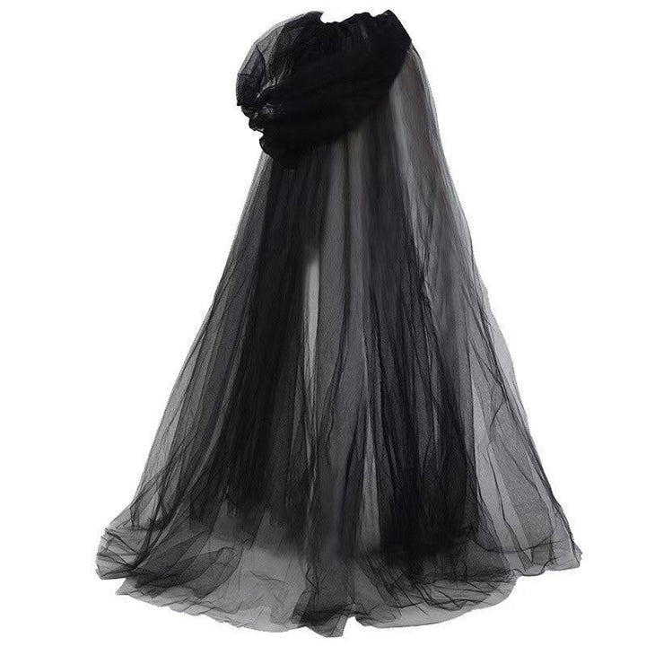 Hooded Mesh Cloak Cape For Men And Women Witch Wedding Costume