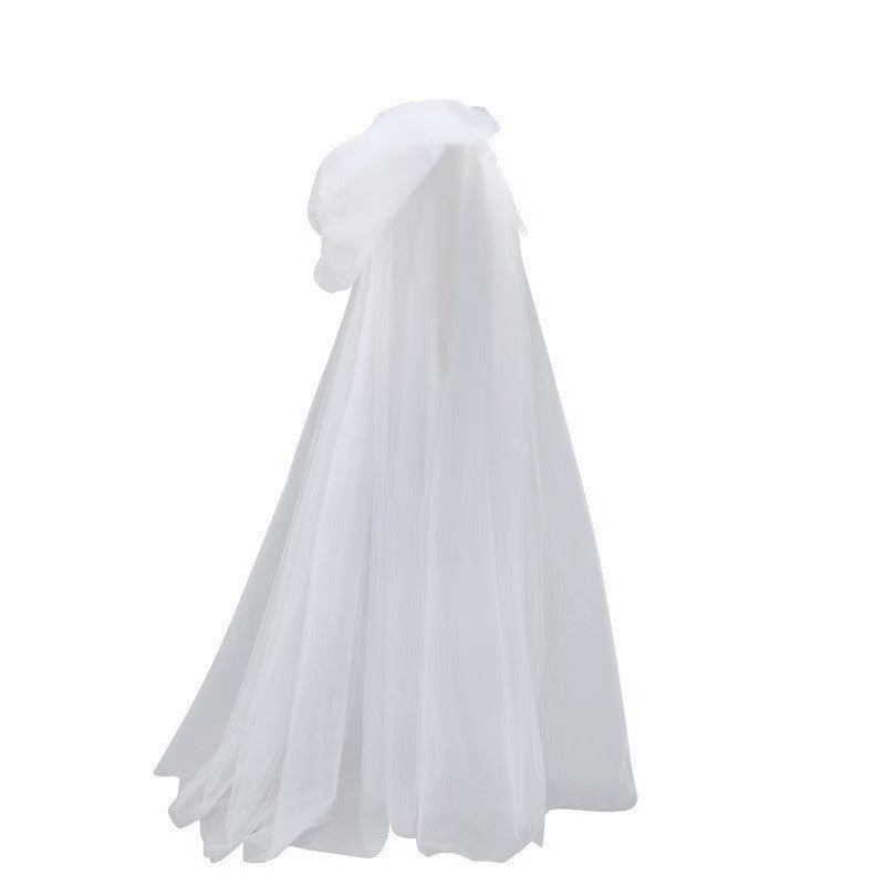 Hooded Mesh Cloak Cape For Men And Women Witch Wedding Costume