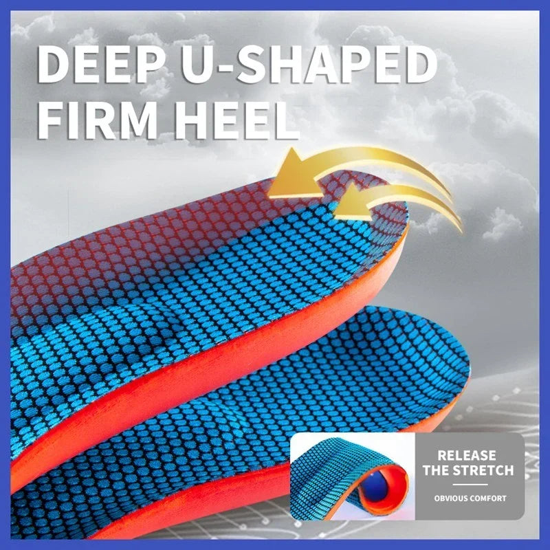 Silicone Orthotic Insoles For Shoes Arch Support Shock Absorption Foot Comfort