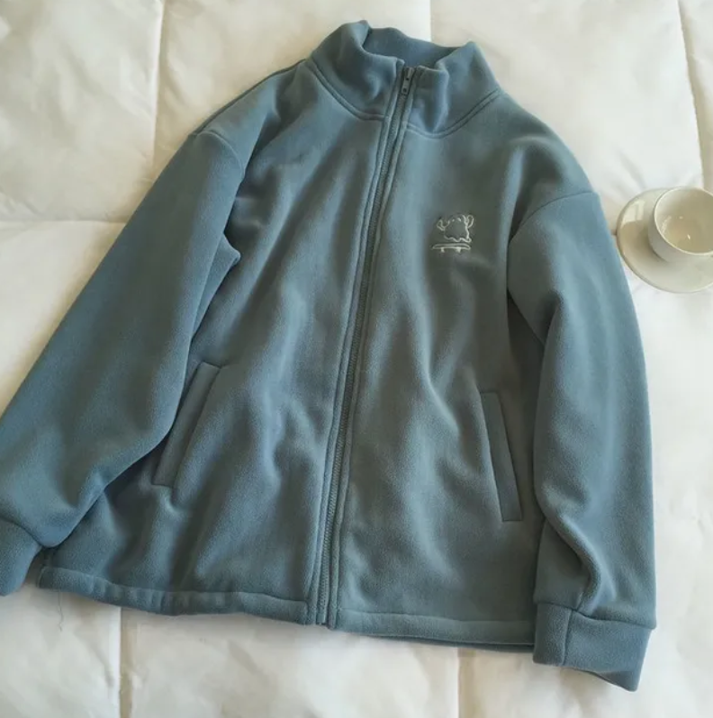 Embroidered Fleece Knit Women&