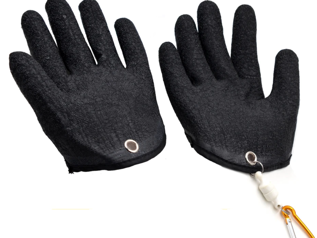 Puncture-Resistant Fishing Gloves With Magnetic Release And Anti-Slip Protection