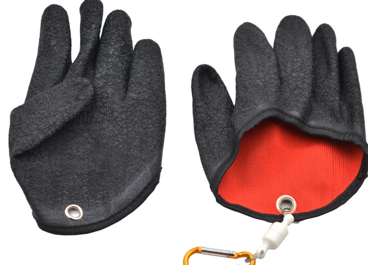 Puncture-Resistant Fishing Gloves With Magnetic Release And Anti-Slip Protection