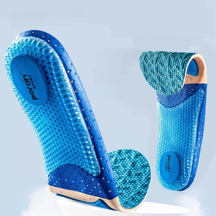 Silicone Orthotic Insoles For Shoes Arch Support Shock Absorption Foot Comfort