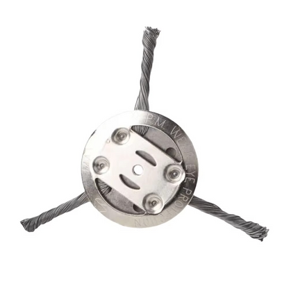 Steel Wire Brush Trimmer Head for Battery Powered Grass Trimmers