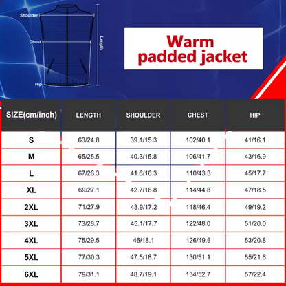 Electric Heated Vest With 9-Zone Heating And Single Control Switch