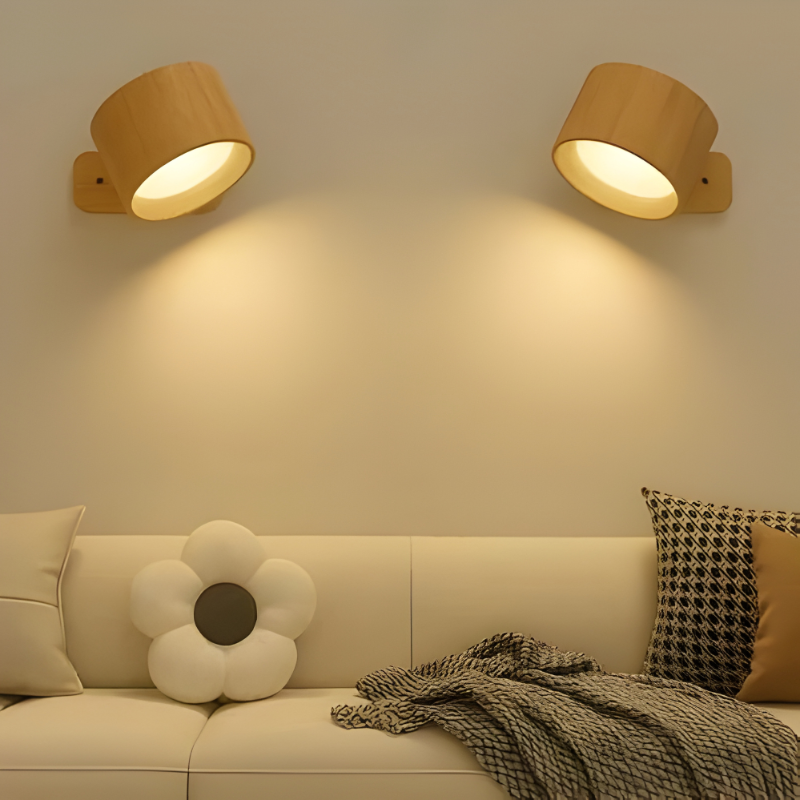 Adhesive Wall Lamp with 360° Rotation and Adjustable Color Temperature