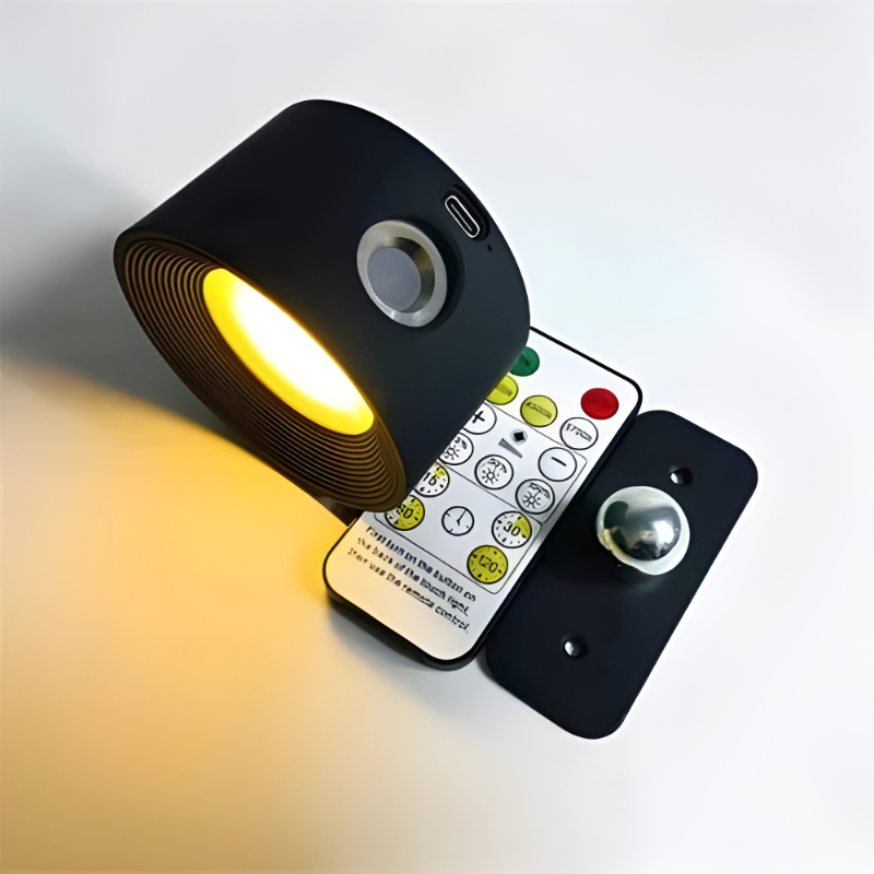 Adhesive Wall Lamp with 360° Rotation and Adjustable Color Temperature
