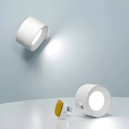 Adhesive Wall Lamp with 360° Rotation and Adjustable Color Temperature