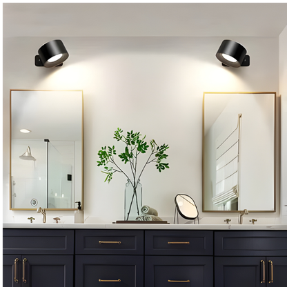 Adhesive Wall Lamp with 360° Rotation and Adjustable Color Temperature