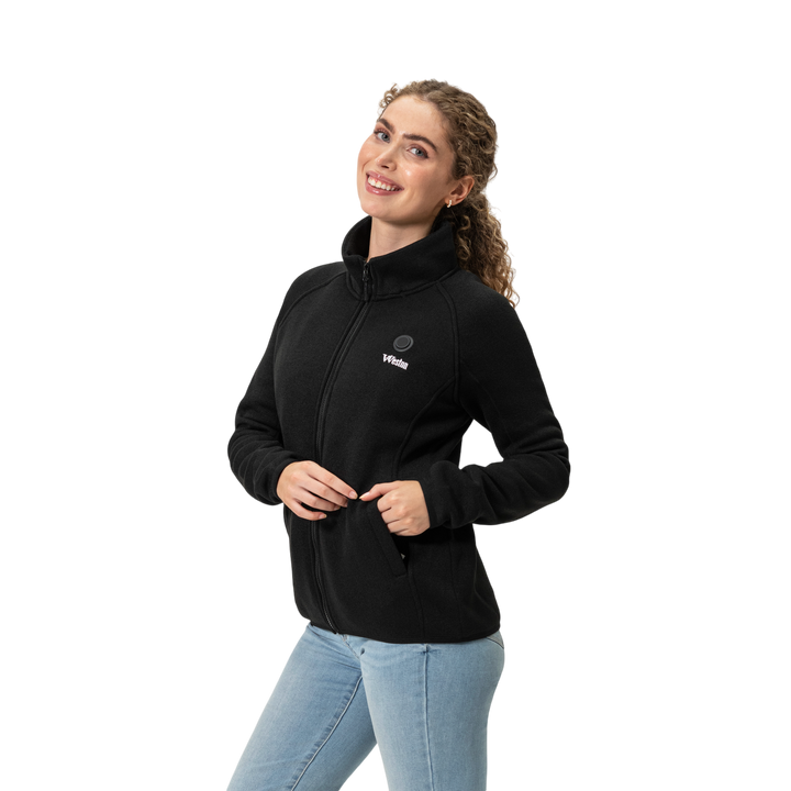 Heated Fleece Jacket For Women With Ultra-Soft Breathable Fabric And Rechargeable Battery
