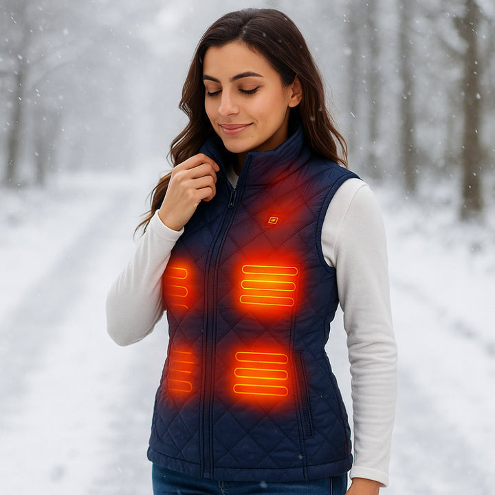 Heated Vest For Women With Electric Heating For Outdoor Winter Use